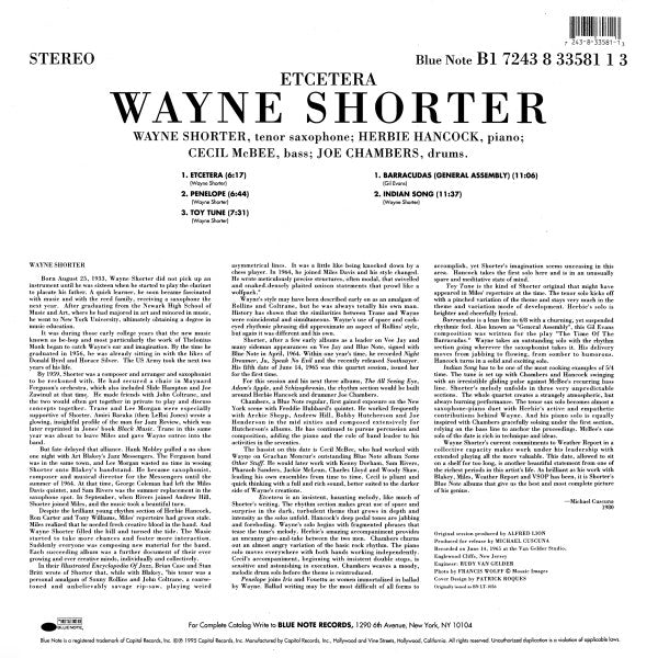Wayne Shorter - Etcetera (Vinyl, LP, Album, Limited Edition, Reissue, Remastered) Near Mint (NM or M-) / Very Good Plus (VG+)