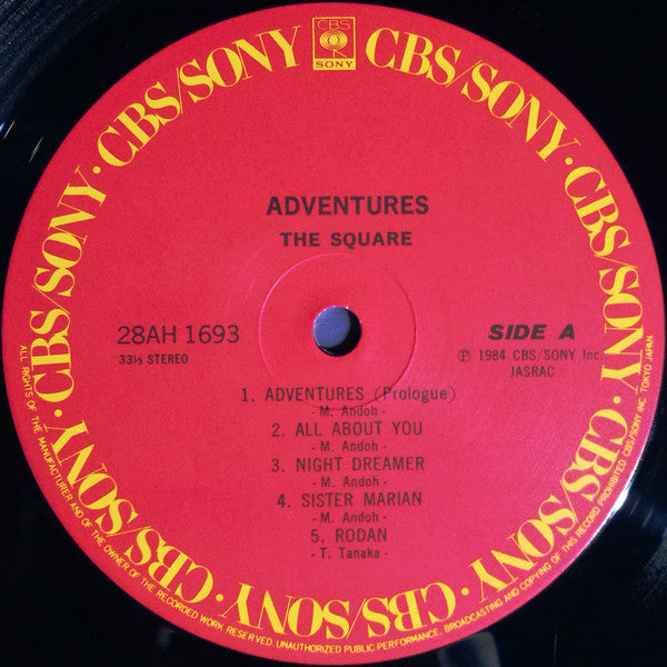 T-Square - Adventures (Vinyl, LP, Album, Repress, Stereo)