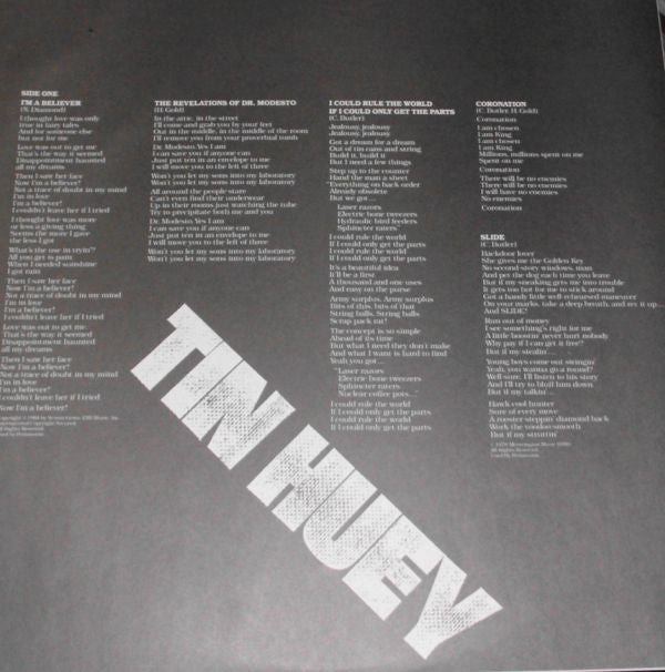 Tin Huey - Contents Dislodged During Shipment (Vinyl, LP, Album, Promo, Stereo) Near Mint (NM or M-) / Very Good Plus (VG+)