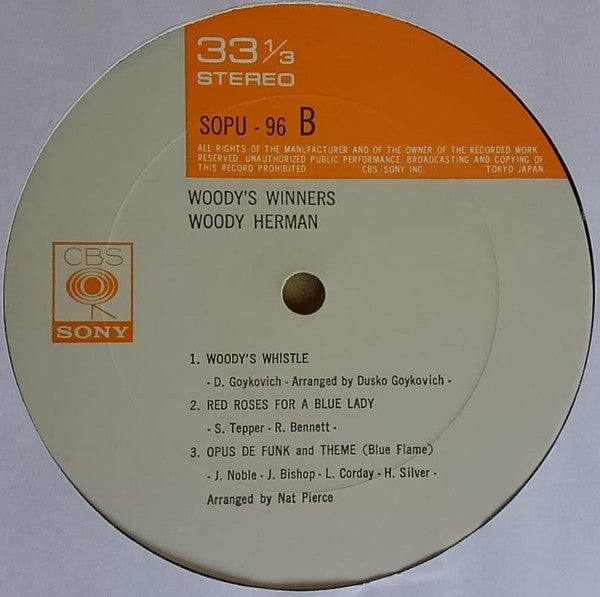 Woody Herman - Woody's Winners (Vinyl, LP, Album, Reissue, Stereo) Very Good (VG) / Very Good (VG)