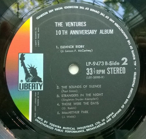 The Ventures - 10th Anniversary Album (Vinyl, LP, Album, Stereo)
