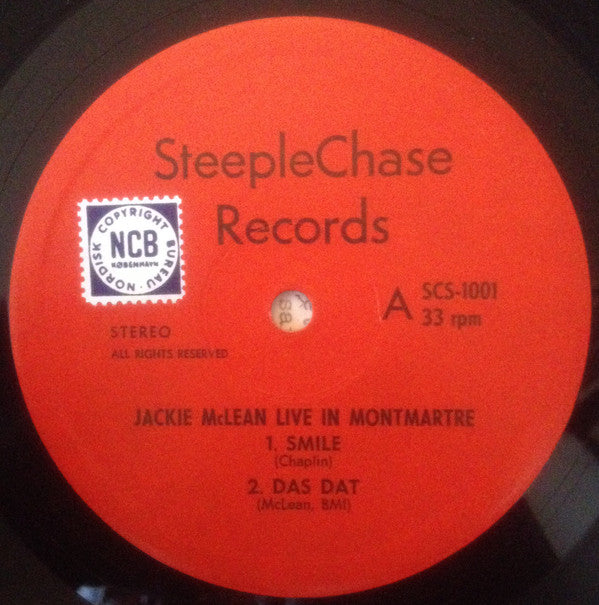 Jackie McLean - Live At Montmartre (Vinyl, LP, Album, Stereo) Good Plus (G+) / Good Plus (G+)