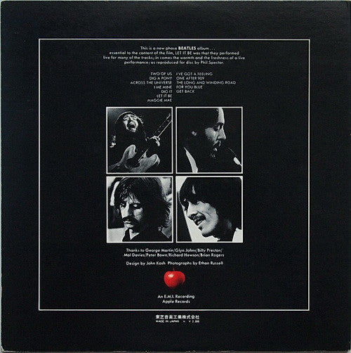 The Beatles - Let It Be (Vinyl, LP, Album, Stereo)