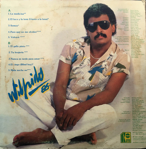 Wilfrido Vargas - La Medicina "Wilfrido 86" (Vinyl, LP, Album, Stereo) Good Plus (G+) / Very Good (VG)