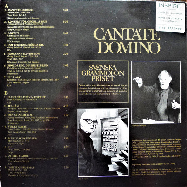 Oscars Motettkör - Cantate Domino (Vinyl, LP) Very Good Plus (VG+) / Very Good (VG)