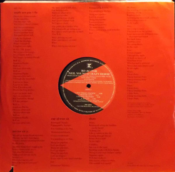 Neil Young - Re·ac·tor (Vinyl, LP, Album)
