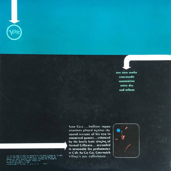 The New Stan Getz Quartet - Getz Au Go Go (Vinyl, LP, Album, Reissue, Stereo) Very Good (VG) / Very Good (VG)