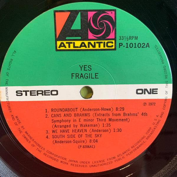 Yes - Fragile (Vinyl, LP, Album, Reissue, Stereo)