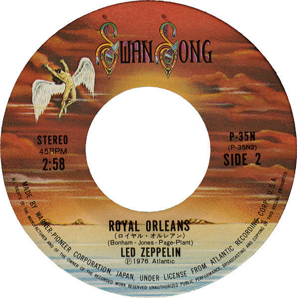 Led Zeppelin - Candy Store Rock = キャンディ・ストア・ロック (Vinyl, 7", 45 RPM, Single, Stereo) Very Good (VG) / Very Good (VG)