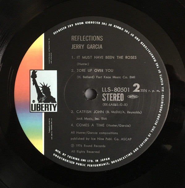 Jerry Garcia - Reflections (Vinyl, LP, Album) Very Good Plus (VG+) / Very Good (VG)