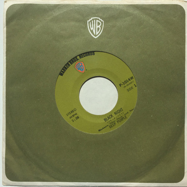 Deep Purple - Black Night (Vinyl, 7", 45 RPM, Reissue) Very Good Plus (VG+) / Very Good (VG)