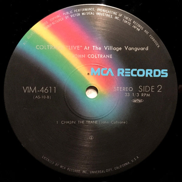 John Coltrane - "Live" At The Village Vanguard (Vinyl, LP, Album, Reissue, Stereo) Very Good (VG) / No Cover