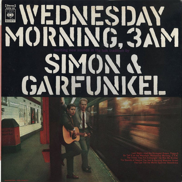 Simon & Garfunkel - Wednesday Morning, 3 AM (Vinyl, LP, Album, Reissue, Stereo) Very Good (VG) / Very Good (VG)
