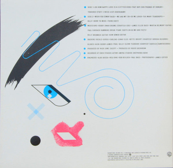 Carlene Carter - Blue Nun (Vinyl, LP, Album) Very Good Plus (VG+) / Very Good Plus (VG+)