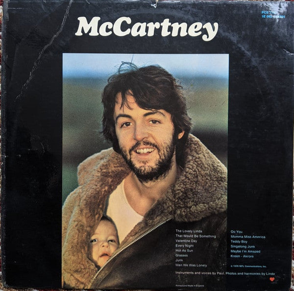 Paul McCartney - McCartney (Vinyl, LP, Album, Reissue) Very Good Plus (VG+) / Very Good (VG)