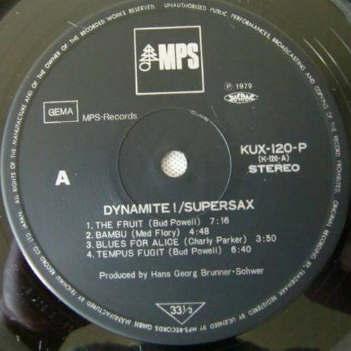 Supersax - Dynamite !! (Vinyl, LP) Very Good (VG) / Good Plus (G+)
