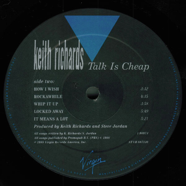 Keith Richards - Talk Is Cheap (Vinyl, LP, Album) Very Good (VG) / Very Good Plus (VG+)