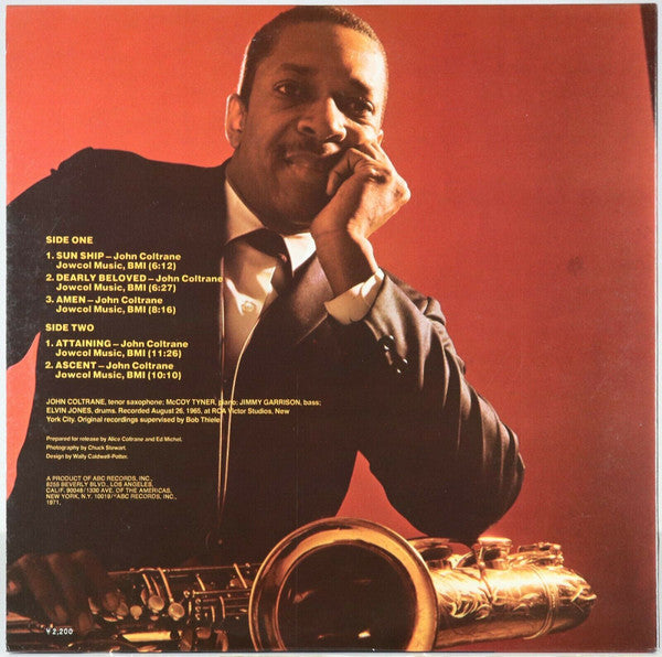 John Coltrane - Sun Ship (Vinyl, LP, Album, Reissue, Stereo) Very Good Plus (VG+) / Very Good Plus (VG+)