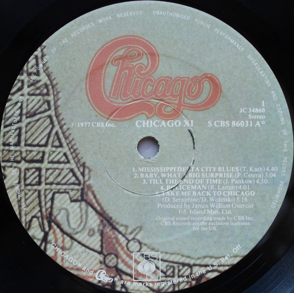 Chicago (2) - Chicago XI (Vinyl, LP, Album, Stereo) Very Good Plus (VG+) / Very Good (VG)