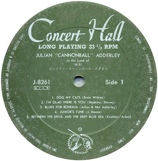 Cannonball Adderley - In The Land Of Hi-Fi (Vinyl, LP, Album)