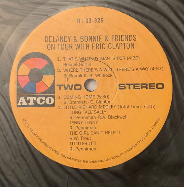Delaney & Bonnie & Friends - On Tour (Vinyl, LP, Album, Reissue) Very Good (VG) / Very Good Plus (VG+)