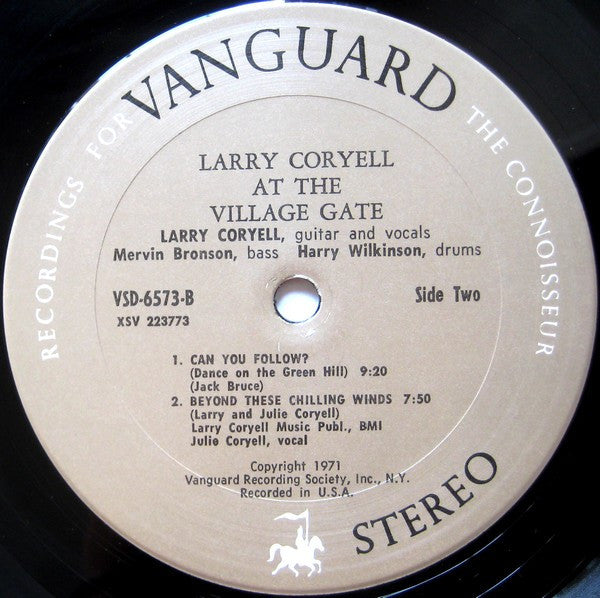 Larry Coryell - At The Village Gate (Vinyl, LP, Album, Stereo) Very Good (VG) / Very Good (VG)