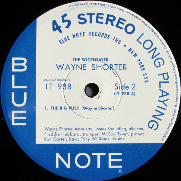 Wayne Shorter - The Soothsayer (2xVinyl, LP, 45 RPM, Album, Limited Edition, Reissue) Very Good Plus (VG+) / Near Mint (NM or M-)