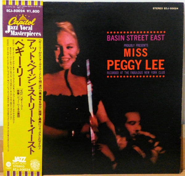 Peggy Lee - Basin Street East Proudly Presents Miss Peggy Lee Recorded At The Fabulous New York Club (Vinyl, LP, Reissue) Very Good Plus (VG+) / Good Plus (G+)