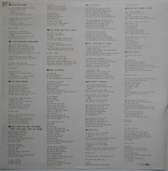 J.B. Hutto & The Hawks - Hawk Squat (Vinyl, LP, Album) Very Good Plus (VG+) / Good Plus (G+)