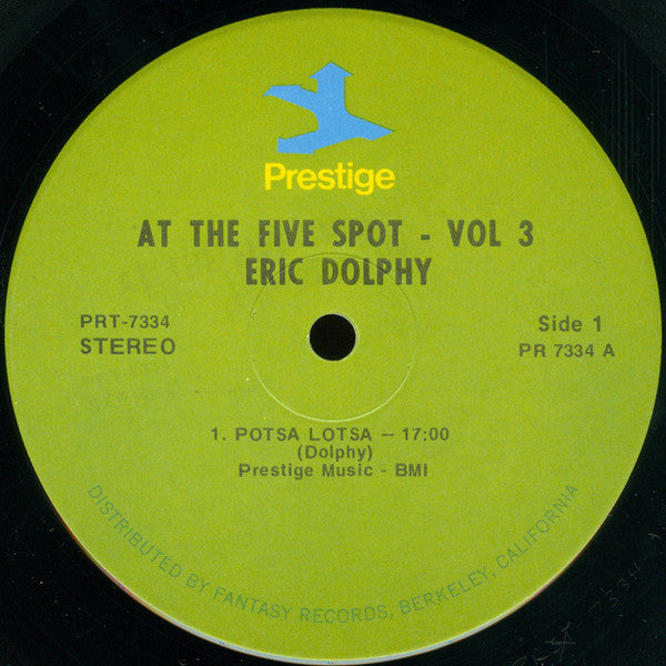Eric Dolphy - Memorial Album Recorded Live At The Five Spot (Vinyl,...