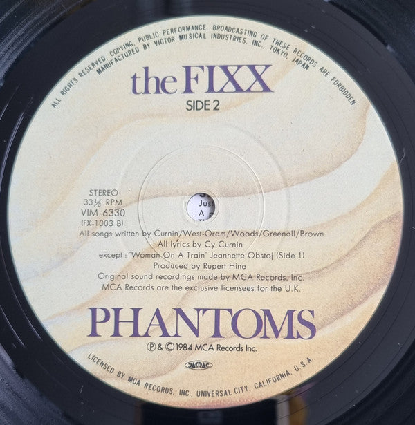 The Fixx - Phantoms (Vinyl, LP, Album, Stereo) Very Good Plus (VG+) / Very Good (VG)