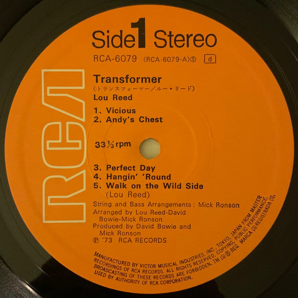Lou Reed - Transformer (Vinyl, LP, Album, Stereo) Very Good Plus (VG+) / Good Plus (G+)