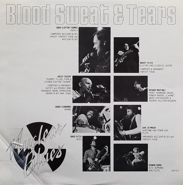 Blood, Sweat And Tears - Nuclear Blues (Vinyl, LP, Album, Stereo) Very Good Plus (VG+) / Very Good Plus (VG+)