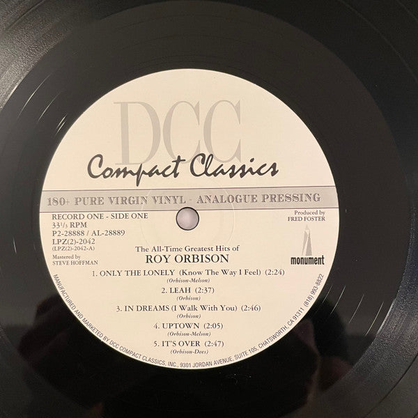 Roy Orbison - The All-Time Greatest Hits Of Roy Orbison (2xVinyl, LP, Compilation, Limited Edition, Numbered, Reissue, Remastered) Mint (M) / Mint (M)