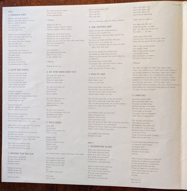 The Doors - Classics (Vinyl, LP, Compilation) Very Good Plus (VG+) / Very Good (VG)