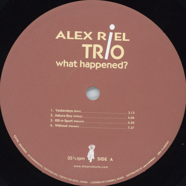 Alex Riel Trio - What Happened? (Vinyl, LP, Album, Limited Edition) Near Mint (NM or M-) / Near Mint (NM or M-)