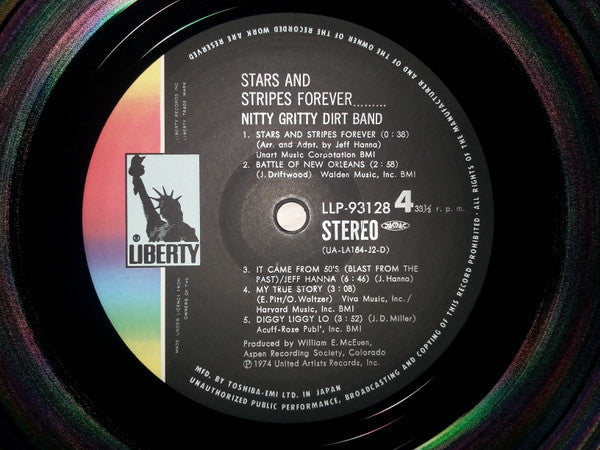Nitty Gritty Dirt Band - Stars And Stripes Forever (2xVinyl, LP, Album) Very Good Plus (VG+) / Very Good (VG)