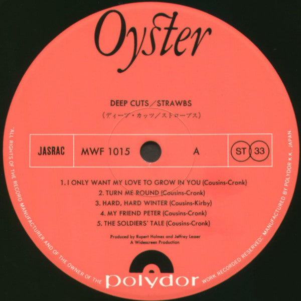 Strawbs - Deep Cuts (Vinyl, LP, Album) Very Good Plus (VG+) / Good Plus (G+)