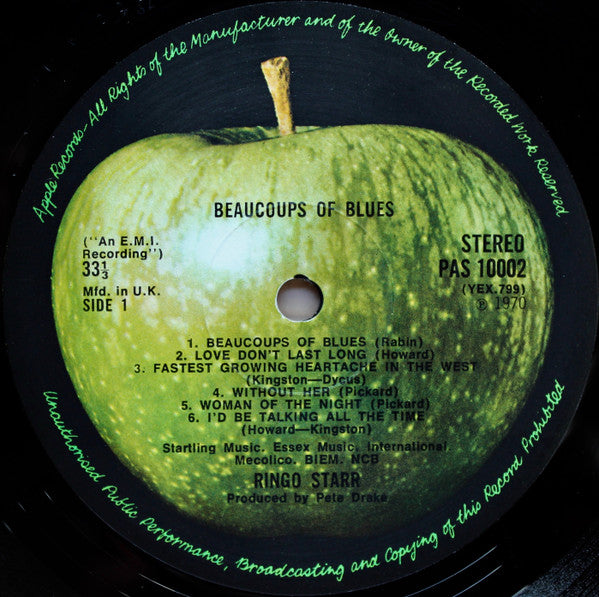 Ringo Starr - Beaucoups Of Blues (Vinyl, LP, Album) Very Good Plus (VG+) / Very Good Plus (VG+)