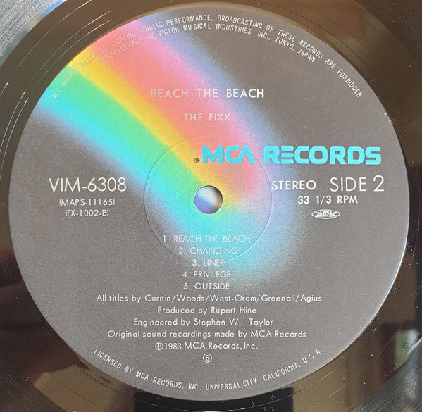 The Fixx - Reach The Beach (Vinyl, LP, Album, Stereo) Very Good Plus (VG+) / Very Good Plus (VG+)