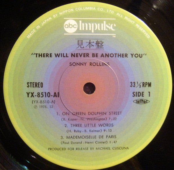 Sonny Rollins - There Will Never Be Another You (Vinyl, LP, Album, Promo) Very Good Plus (VG+) / Very Good Plus (VG+)