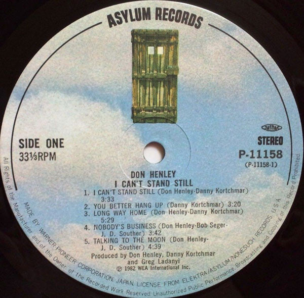 Don Henley - I Can't Stand Still (Vinyl, LP, Album)