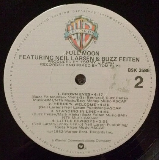 Full Moon (5) - Full Moon (Vinyl, LP, Album) Very Good Plus (VG+) / Very Good Plus (VG+)