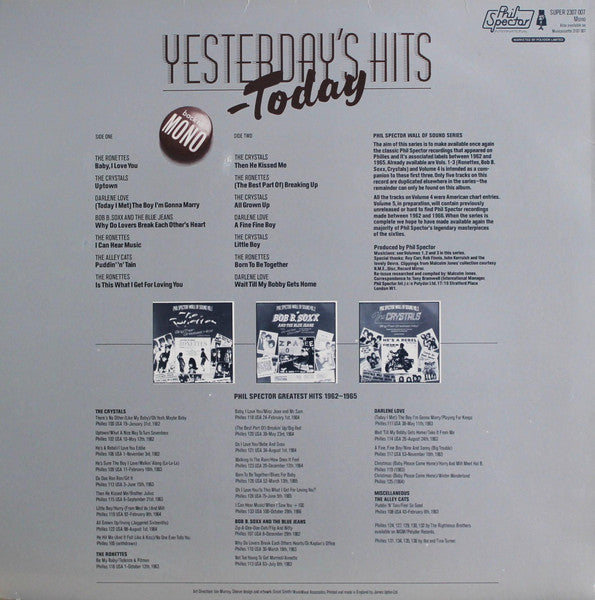 Various - Yesterday's Hits Today (Vinyl, LP, Compilation, Mono) Very Good Plus (VG+) / Very Good Plus (VG+)
