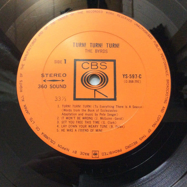 The Byrds - Turn! Turn! Turn! (Vinyl, LP, Album, Stereo) Very Good (VG) / Very Good (VG)
