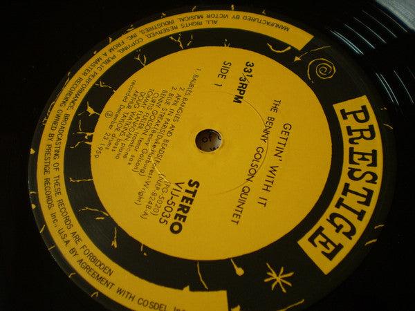 Benny Golson - Gettin' With It (Vinyl, LP, Album, Limited Edition, Reissue) Very Good (VG) / Good Plus (G+)