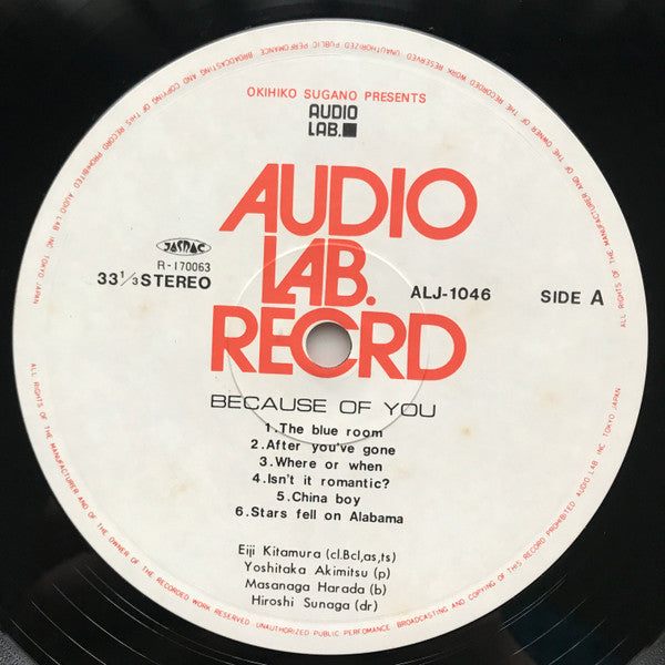 Eiji Kitamura - Because Of You (Vinyl, LP, Album) Very Good (VG) / Very Good (VG)