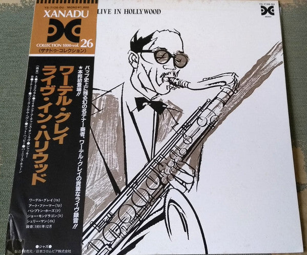 Wardell Gray - Live In Hollywood (Vinyl, LP, Album, Reissue, Remastered, Mono) Very Good Plus (VG+) / Very Good Plus (VG+)