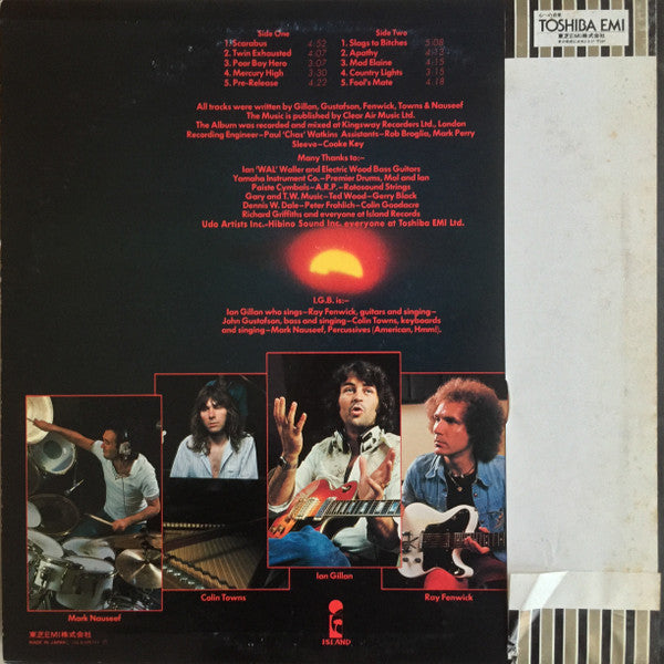 Ian Gillan Band - Scarabus (Vinyl, LP, Album, Promo) Very Good Plus (VG+) / Very Good (VG)