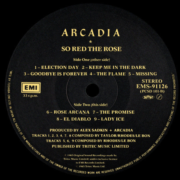 Arcadia (3) - So Red The Rose (Vinyl, LP, Album)